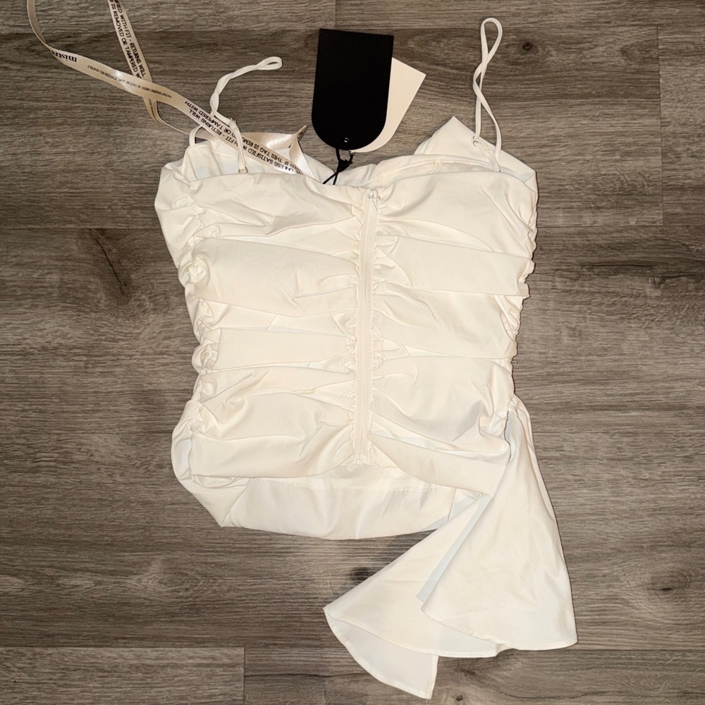Mistress Rocks White Ruffle Top - Picture 7 of 15